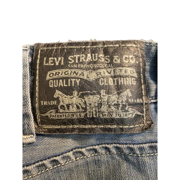 Levis 514 Slim Straight Denim Blue Jeans Mens Size 38x34 Actual 38x33 Pants - Picture 4 of 11